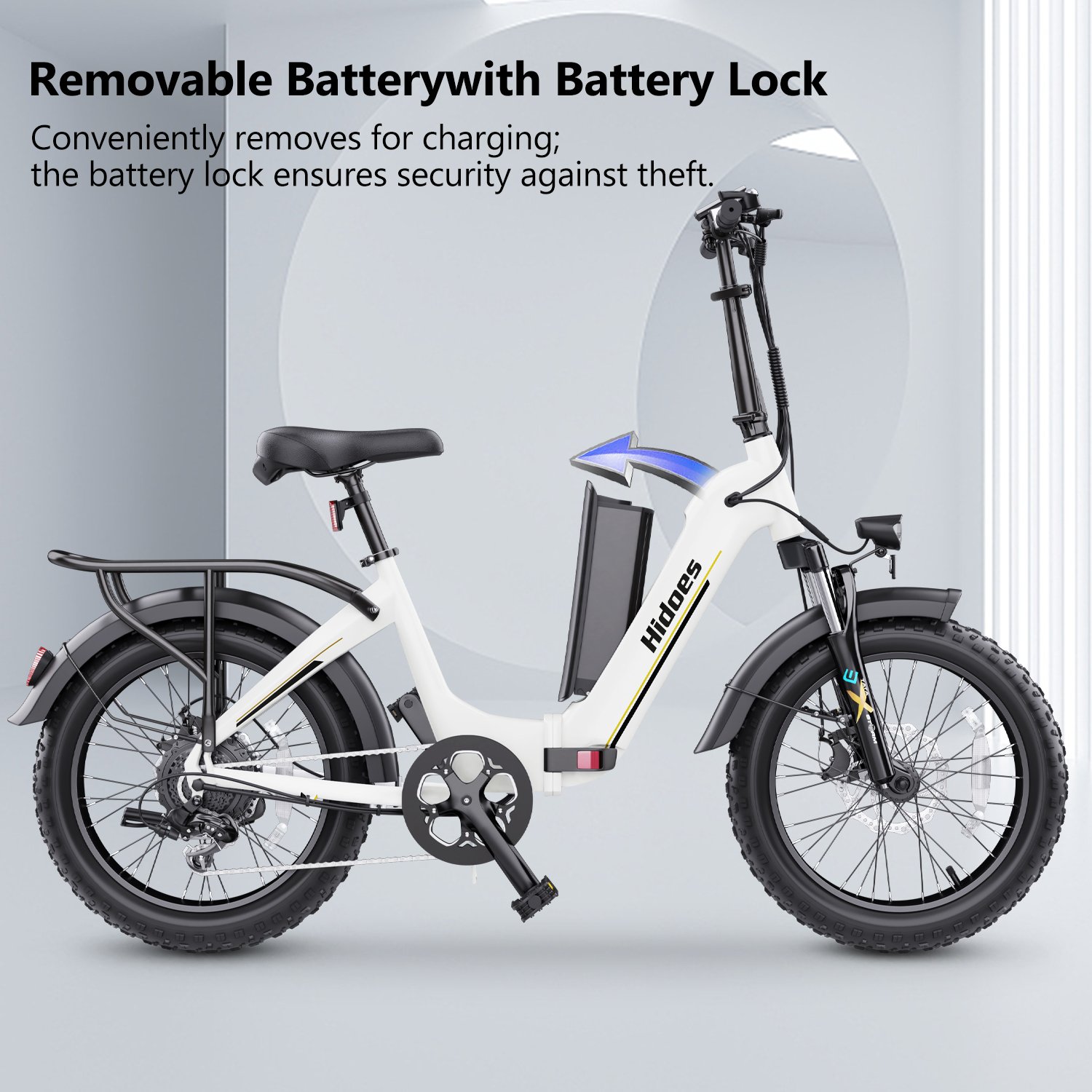 Hot selling US UK warehouse Fast speed 20" electric bike Hidoes BF1 Aluminum frame off-road mountain electric bicycle 750W ebike