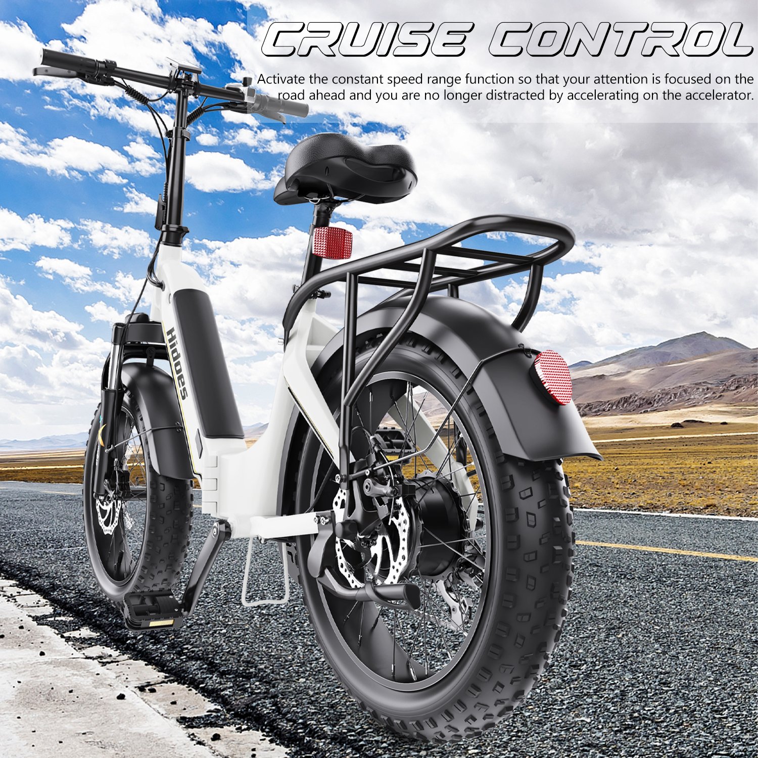 Hot selling US UK warehouse Fast speed 20" electric bike Hidoes BF1 Aluminum frame off-road mountain electric bicycle 750W ebike