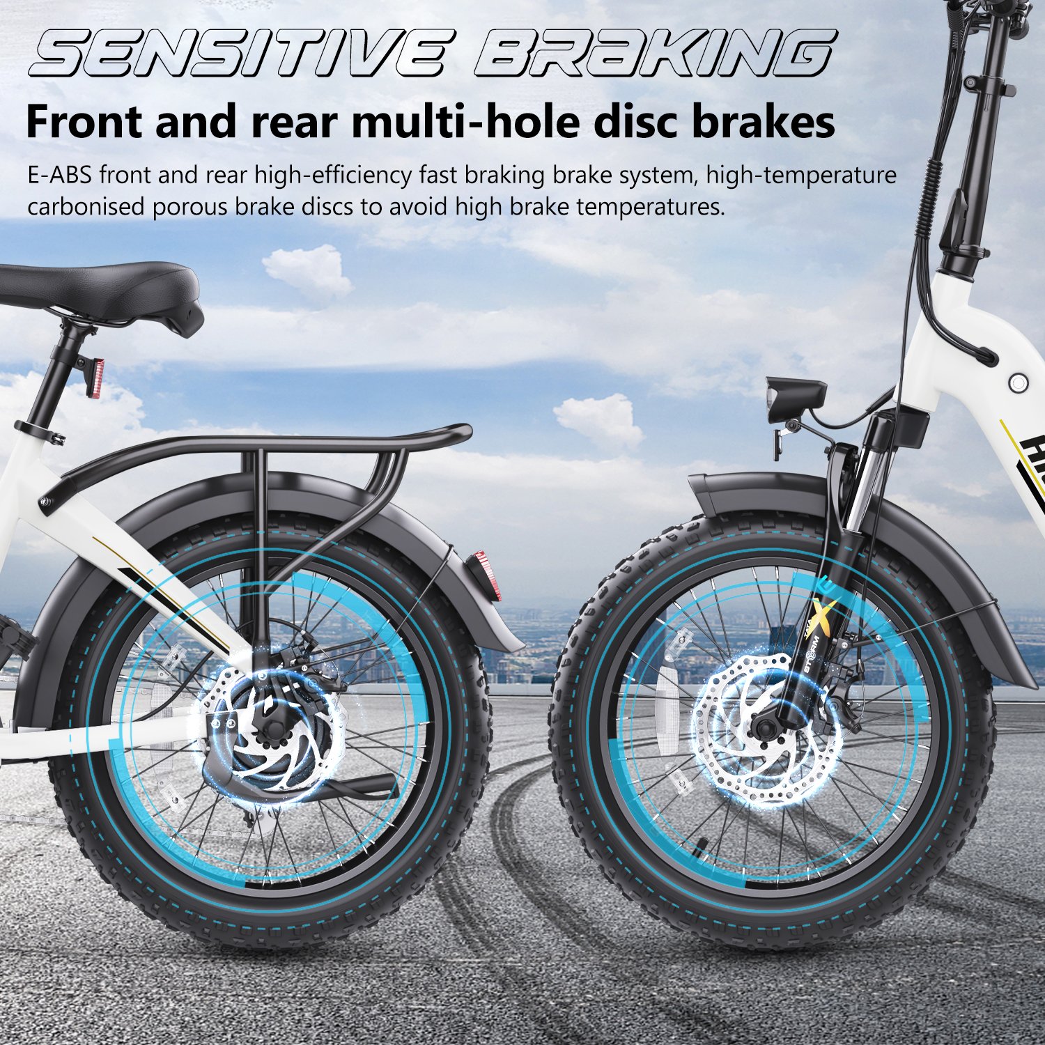Hot selling US UK warehouse Fast speed 20" electric bike Hidoes BF1 Aluminum frame off-road mountain electric bicycle 750W ebike