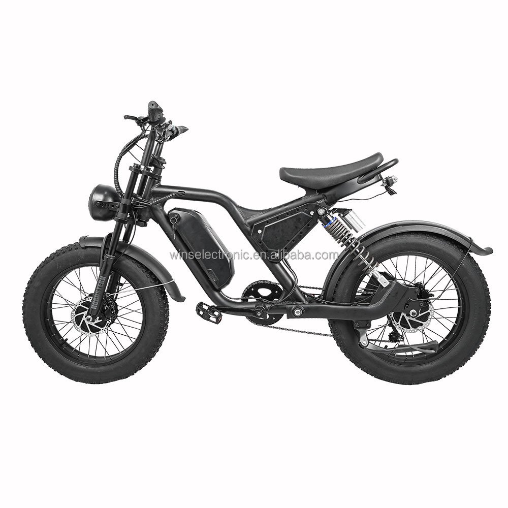 usa warehouse shifter 7 speed rear derailleur ebike middle drive aluminum bike frame dual motor 2000w fat tyre bicycle for men