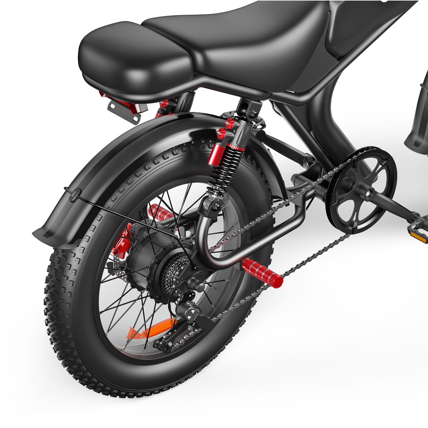 Dual Motor 2000W 23Ah Fat Tire Offroad Ebike Motorcycle C93 Hydraulic Oil Brake Fast Electric Bicycle