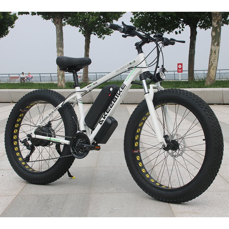 2024 New Alloy Fat Tire Electric Bike 750W 48V Long Range 26 Inch Fat Tire Electric Mountain Bicycle For Sale