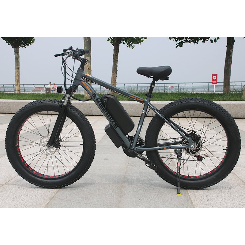2024 New Alloy Fat Tire Electric Bike 750W 48V Long Range 26 Inch Fat Tire Electric Mountain Bicycle For Sale