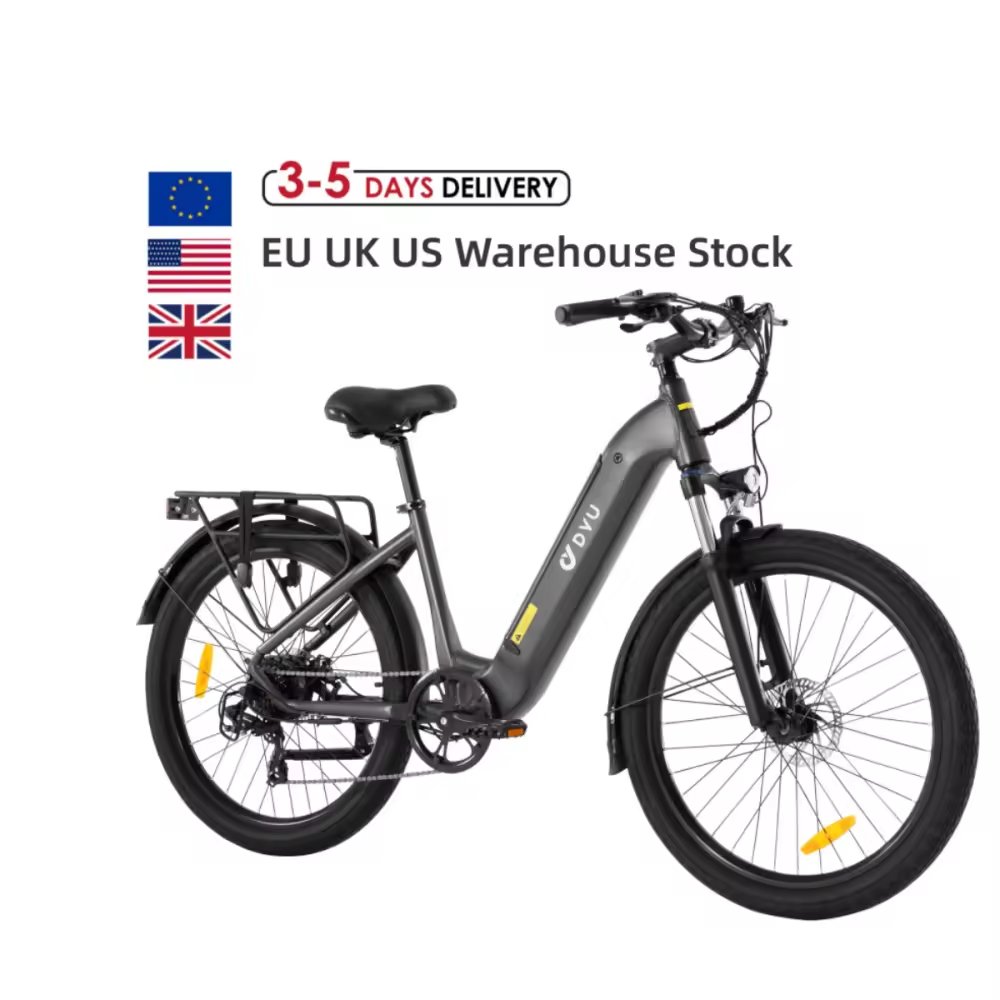 US EU stock warehouse DYU C1 electric moped bike ebike motos electrica chinas para ninos electric mountain bike