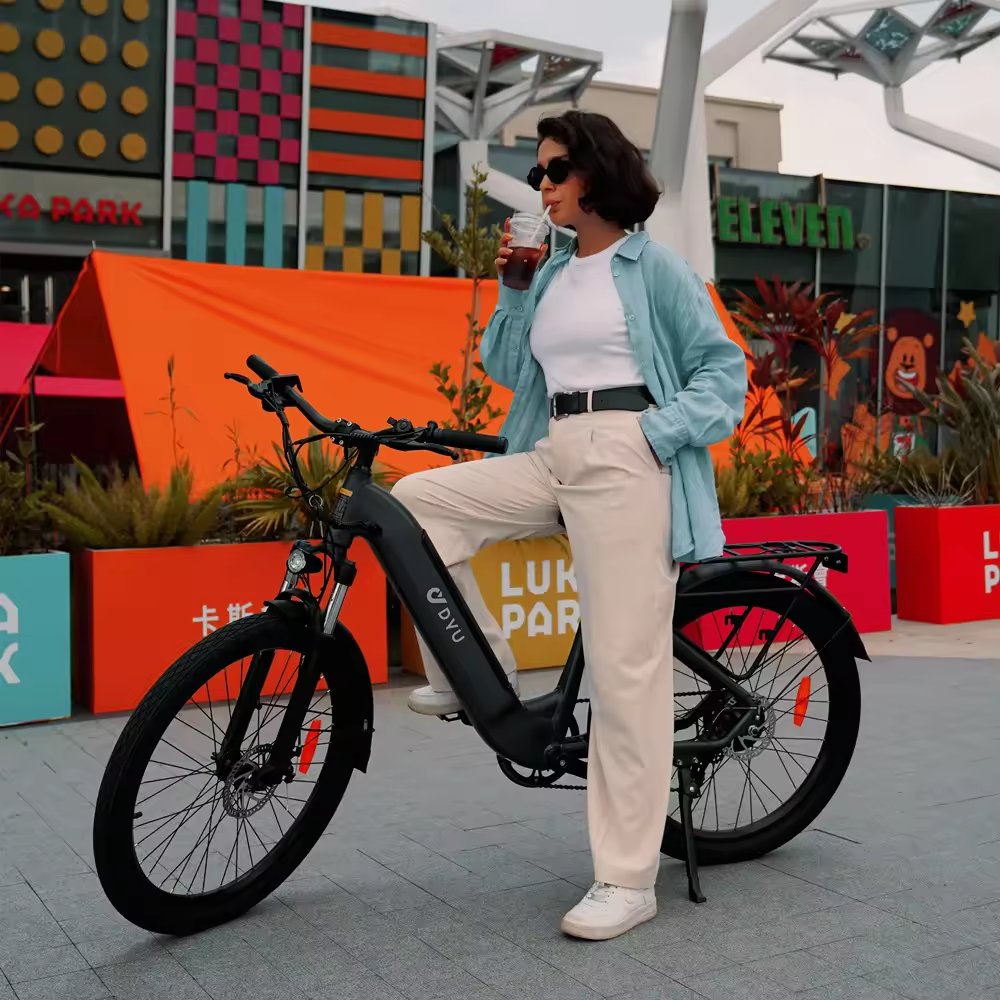 US EU stock warehouse DYU C1 electric moped bike ebike motos electrica chinas para ninos electric mountain bike