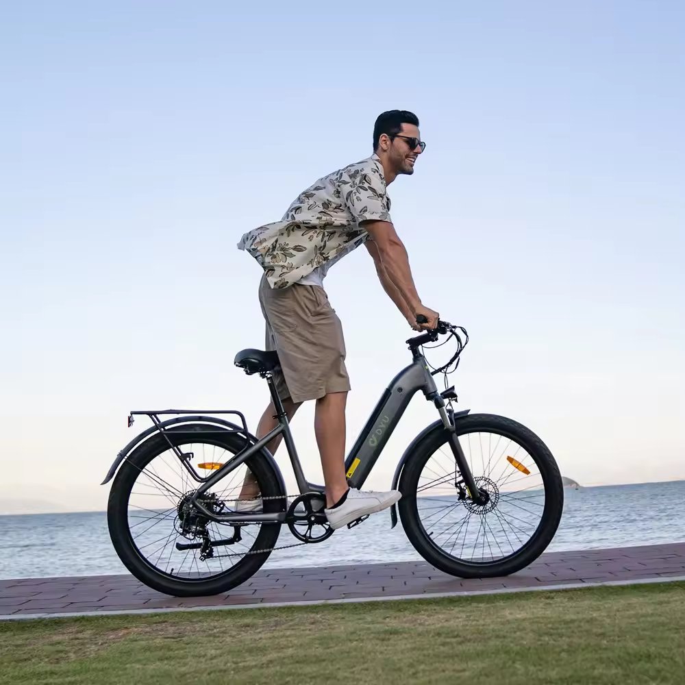 US EU stock warehouse DYU C1 electric moped bike ebike motos electrica chinas para ninos electric mountain bike