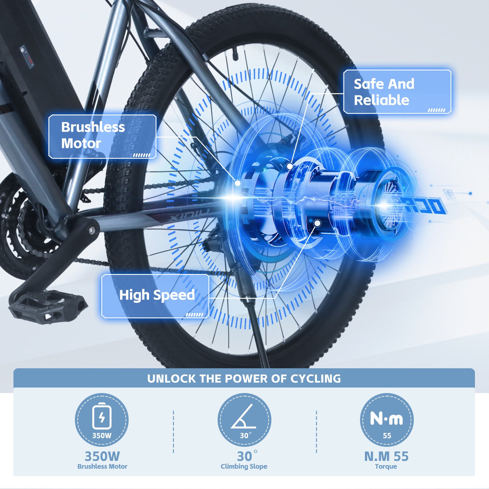 350W brushless Long Range Ebike Mountain Bafang Ebik Bicicleta Electrica Bike Electric Mountain Bike With 21 Speed Gear