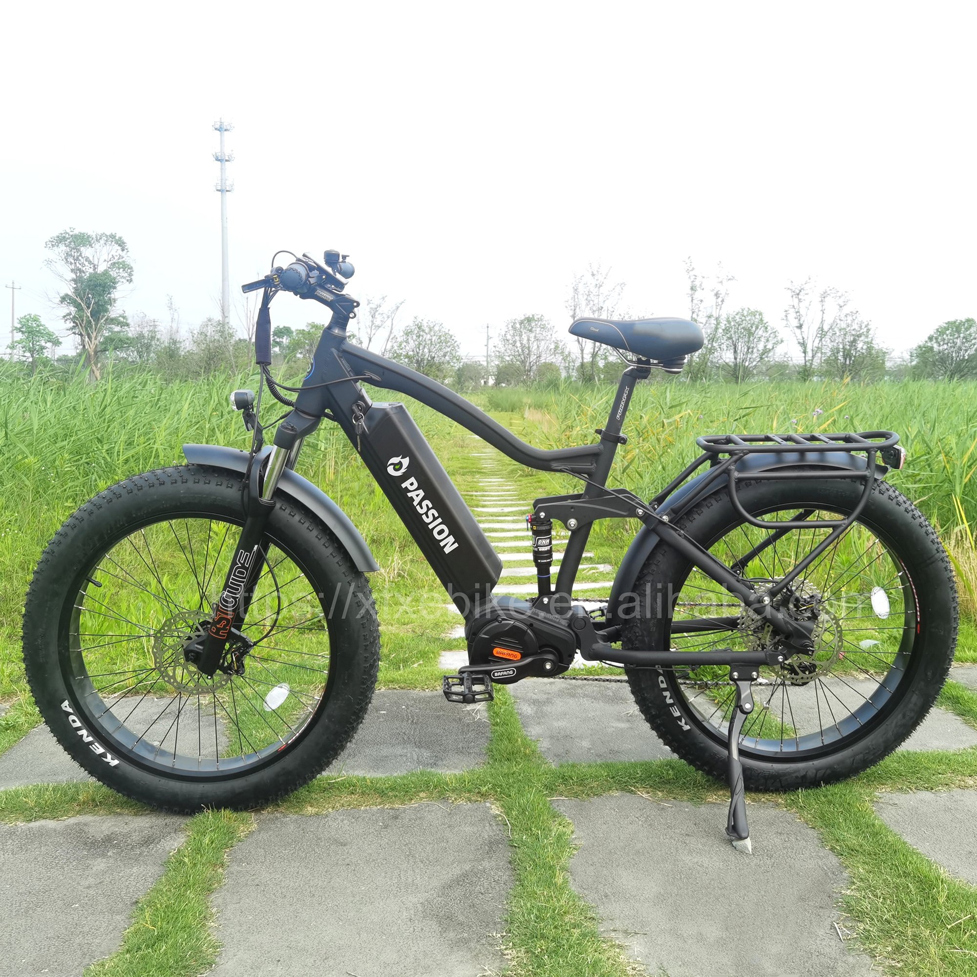 High Speed 1000w Mountain E Bike Mid-Drive Motor E MTB Full Suspension Electric Bicycle 17.4Ah Lithium Battery