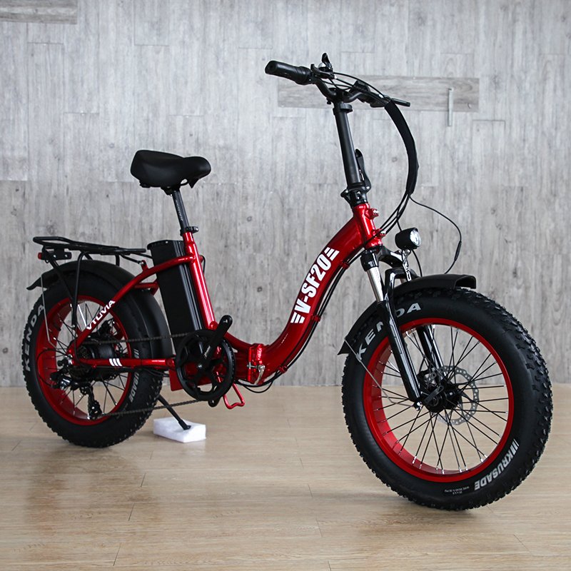 Folding Step Through Electric Bicycle 20 Inch Fat Tire 750w Ebike 250W 750W 36V 48v Electric Bike 7 Speeds ebike