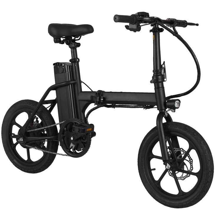48V Lithium Battery Folding Electric Bike With Intelligent Uphill 16'' Adult Electric Mountain Bike