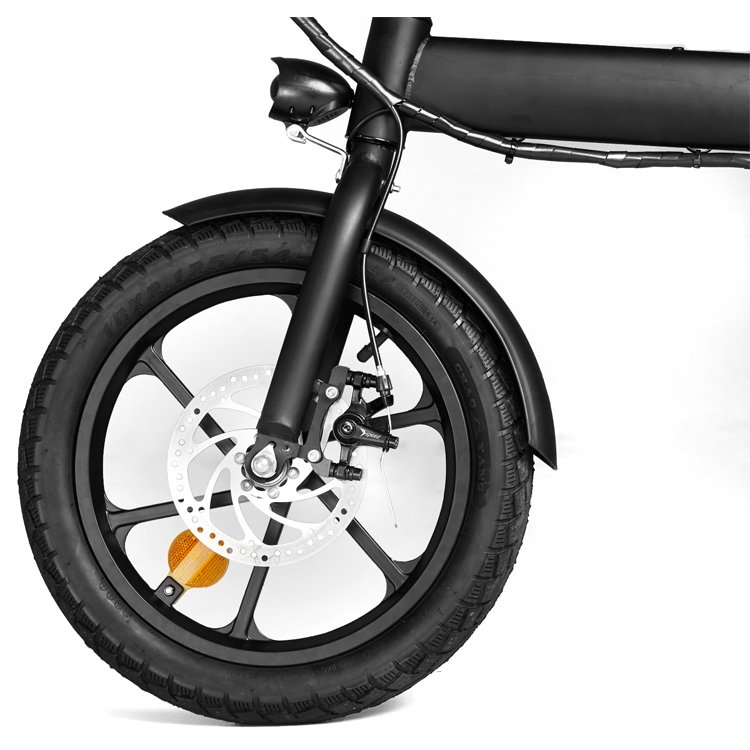 48V Lithium Battery Folding Electric Bike With Intelligent Uphill 16'' Adult Electric Mountain Bike