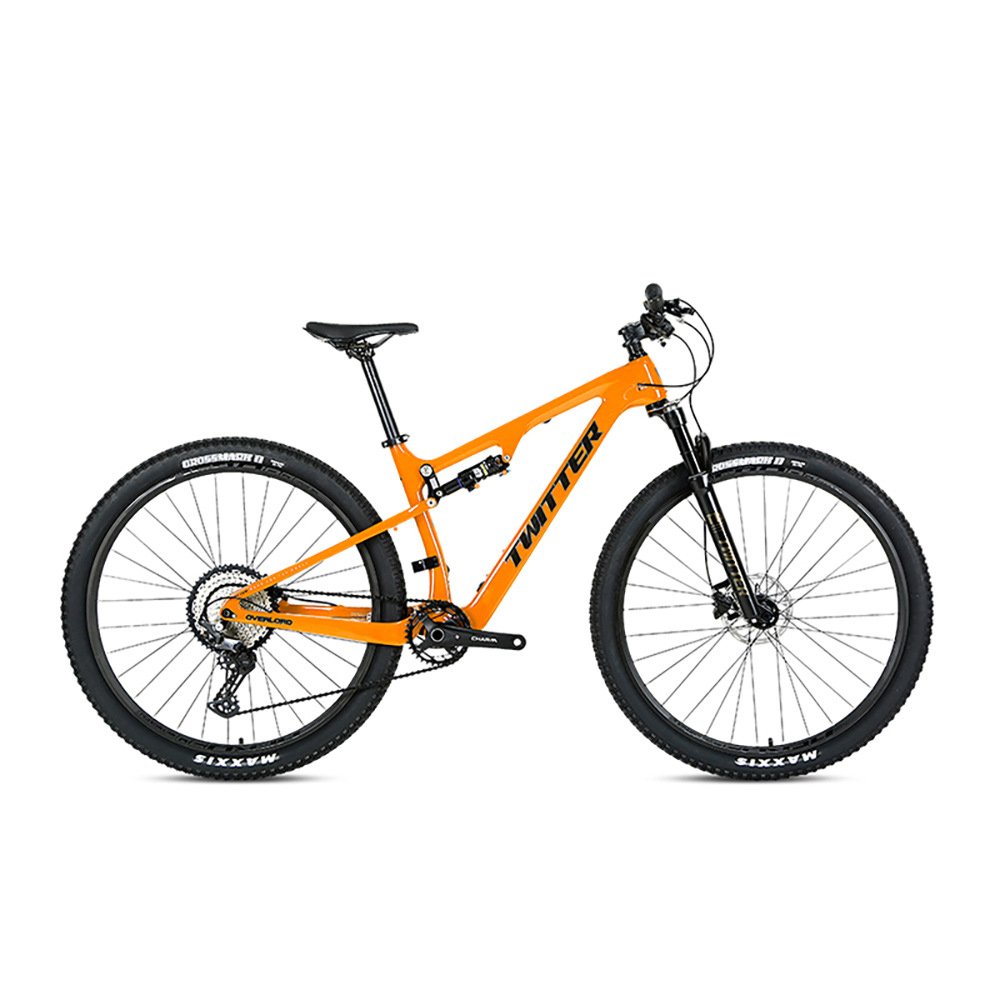 HEZZO Bicycle carbon fiber mountain bike cross country Fast speed Hemano variable speed bike Soft tail dual shock absorbent