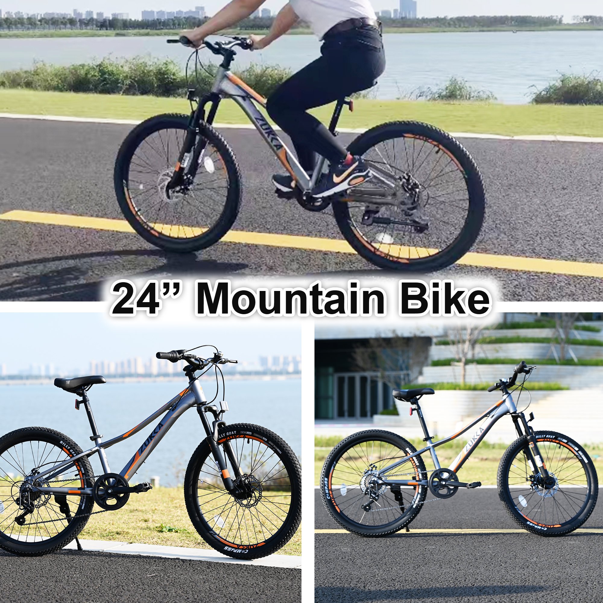 Wholesale Hot Sale 24 Inch Mountain Bike , 7 Speed, Aluminum Alloy Frame,Disc Brake Multiple Colors