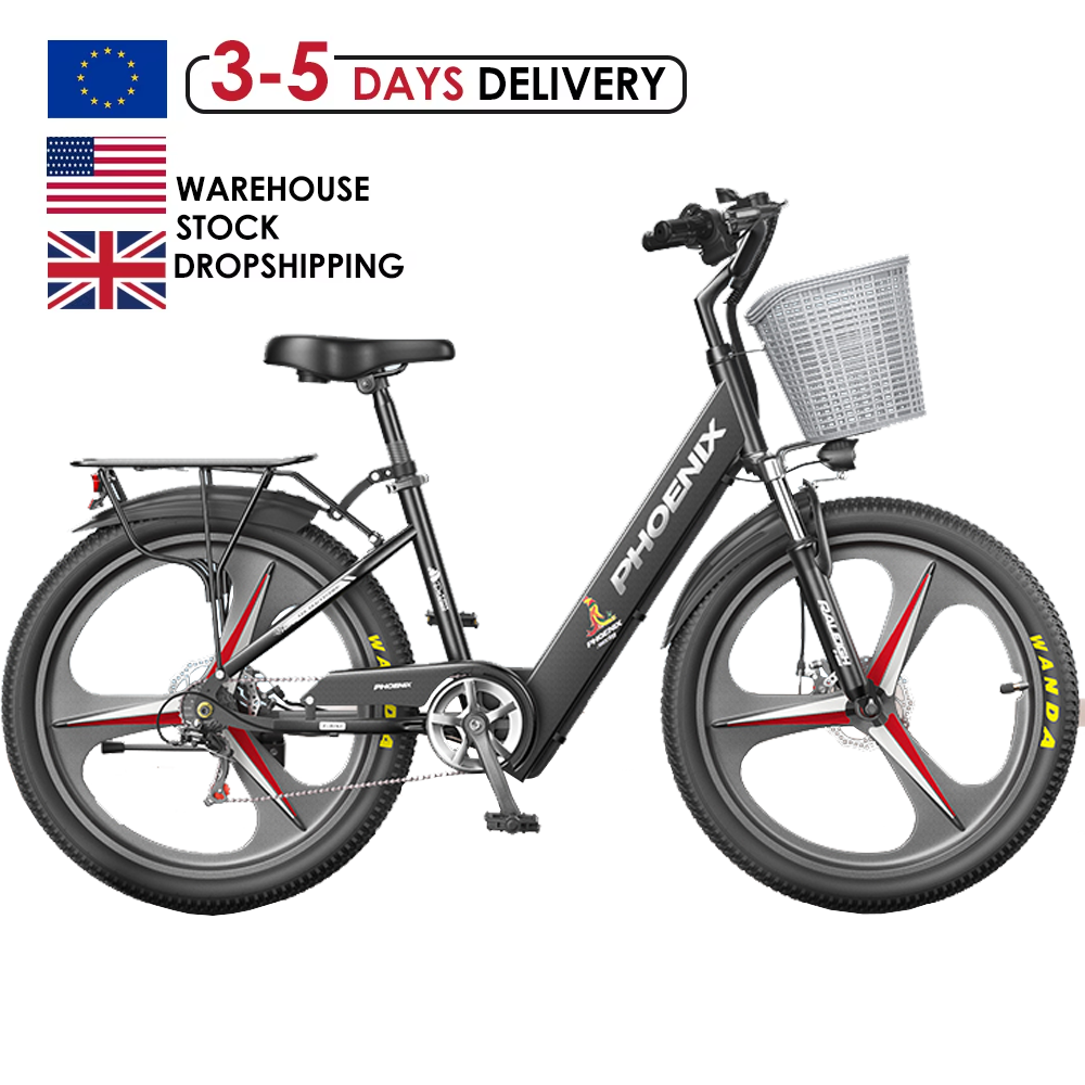 UK US EU Warehouse Wholesale 48V 30AH 32AH 26 Inch Adult Electric Mountain Bikes City Leisure 2 Seat Electric Mountain Bike