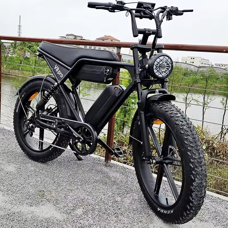 High Speed Full Suspension V8 Pro Plus 20inch Electric City Bike 750W 1000W Long Battery Life Electric Sports Bike for Adults