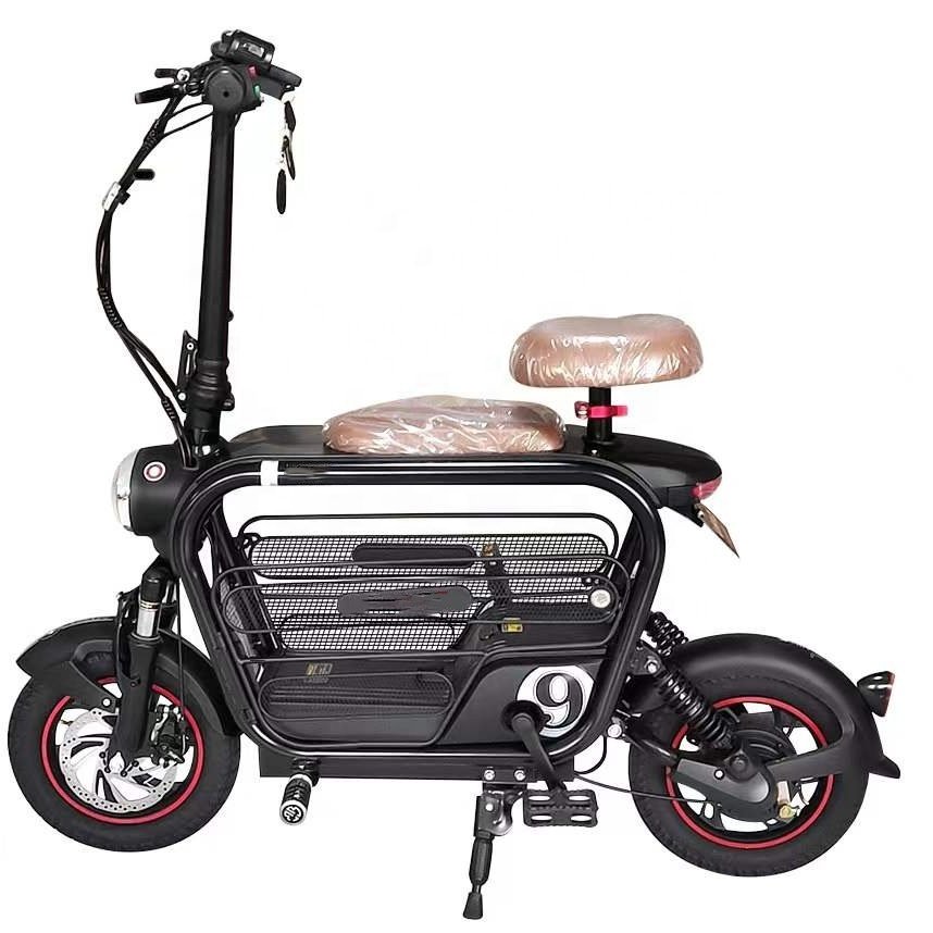 48V 8Ah 12 inch mini electric bicycle for pet cat dog folding portable electric city bike
