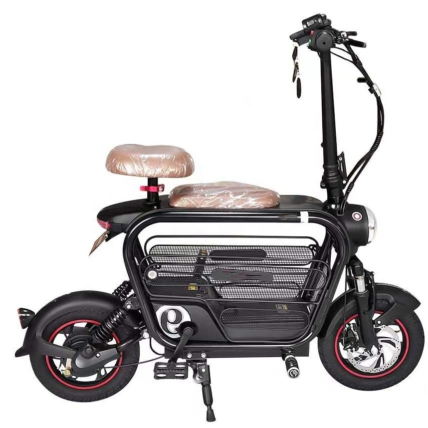 48V 8Ah 12 inch mini electric bicycle for pet cat dog folding portable electric city bike