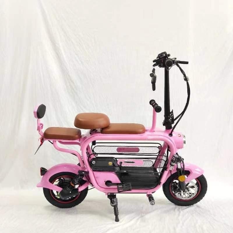48V 8Ah 12 inch mini electric bicycle for pet cat dog folding portable electric city bike