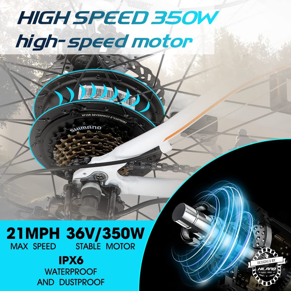 US high quality 27.5'' bicycle 36v aluminum alloy electric bike mountain