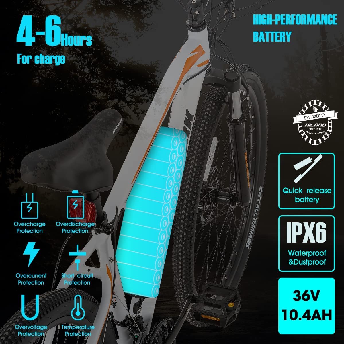US high quality 27.5'' bicycle 36v aluminum alloy electric bike mountain
