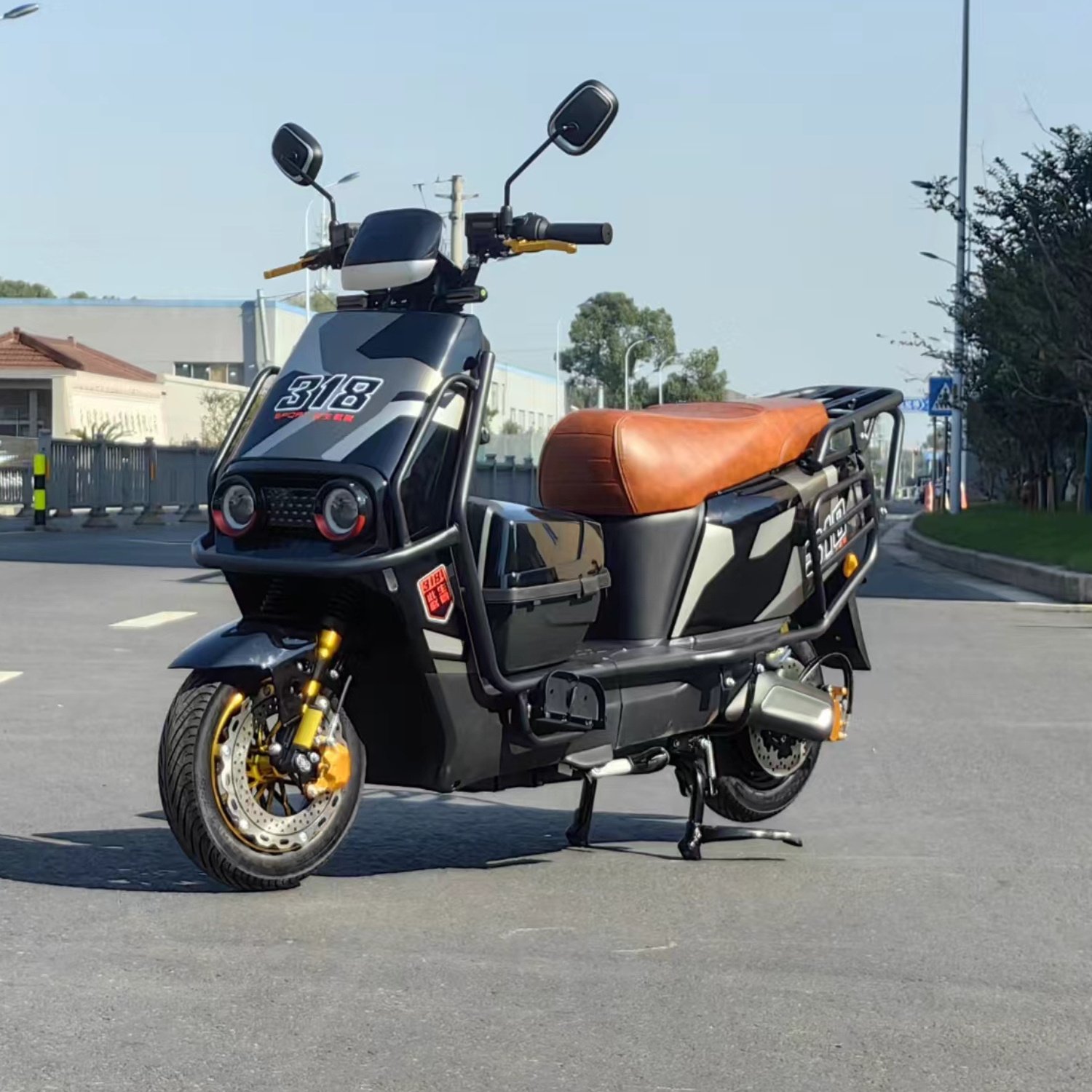 Reasonable Price Custom Long Range Sportbikes 40-60km/h 1200W 72V Two-Wheeled Adult Electric Motorcycles
