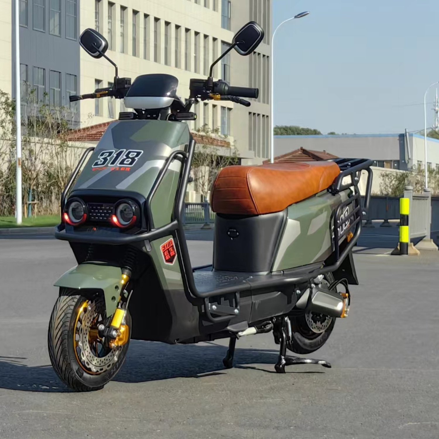Reasonable Price Custom Long Range Sportbikes 40-60km/h 1200W 72V Two-Wheeled Adult Electric Motorcycles