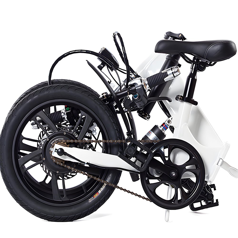US warehouse LED display screen 16 inch 36V aluminum alloy frame folding electric bicycle