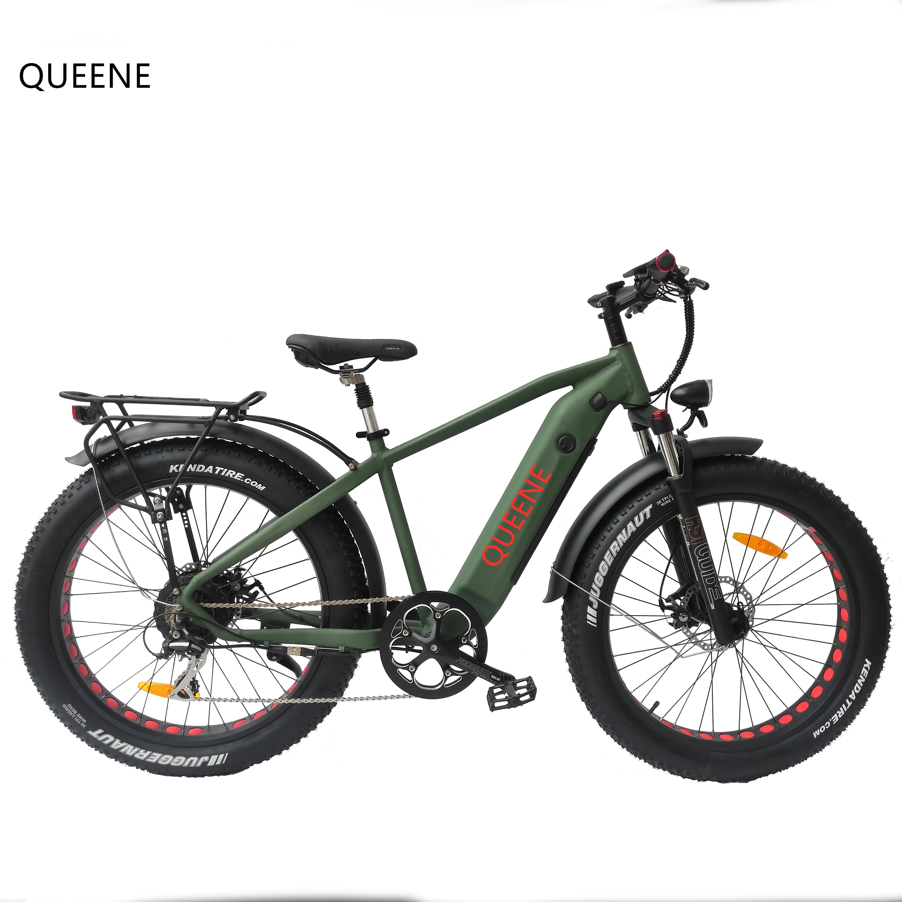 QUEENE/ 26 inch new mountain Electric Bicycle China 500W 750W Powerful Motor e bike