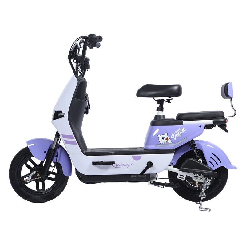 Electric City Bike with 48v Rear Hub Motor Integrated 350w Battery Single Speed Steel Frame