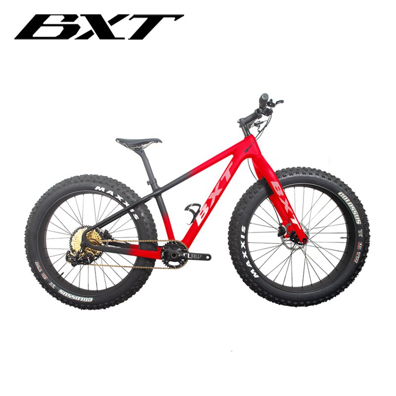 26er Full Carbon Fiber Mountain Bike Snow Bike Beach Sand Bicycles 26*4.8 tires Snow Complete 4.8tire Carbon Bicycle