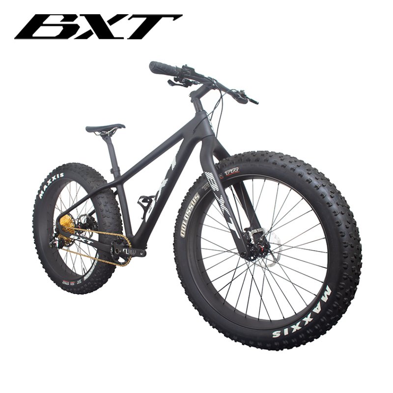 26er Full Carbon Fiber Mountain Bike Snow Bike Beach Sand Bicycles 26*4.8 tires Snow Complete 4.8tire Carbon Bicycle