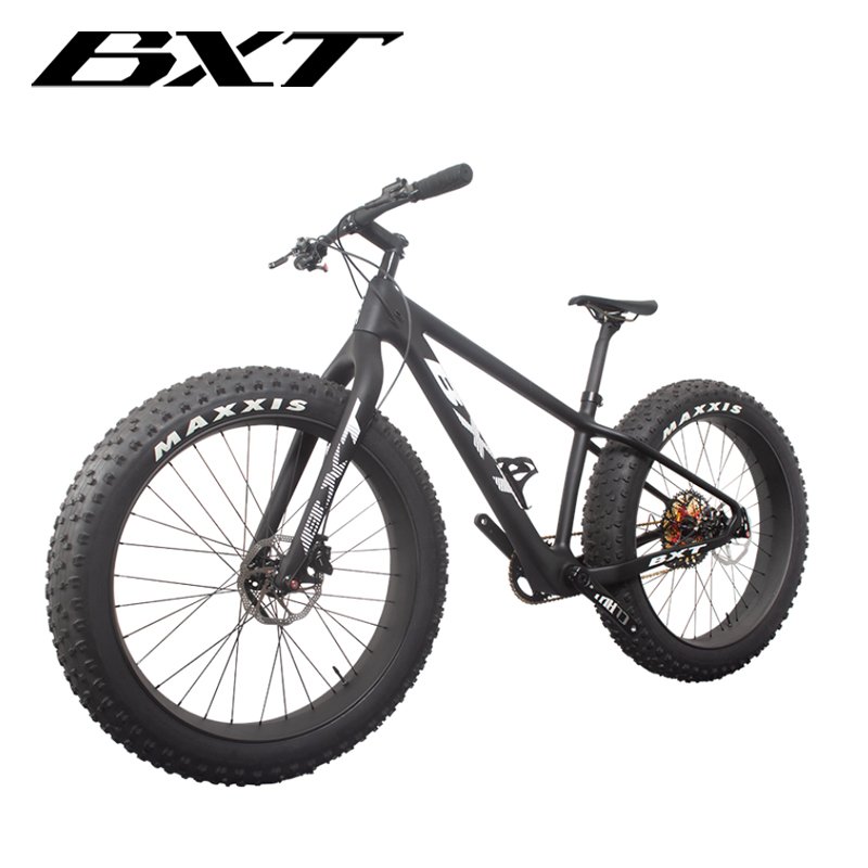 26er Full Carbon Fiber Mountain Bike Snow Bike Beach Sand Bicycles 26*4.8 tires Snow Complete 4.8tire Carbon Bicycle