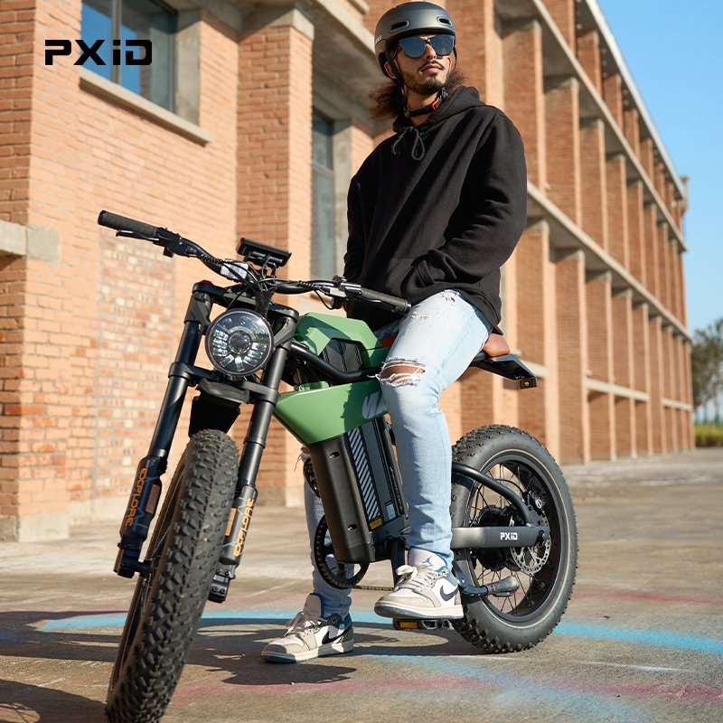 PXID MANTIS P6 ebike steel frame 20 inch fat tire electric sportbikes mountain bike