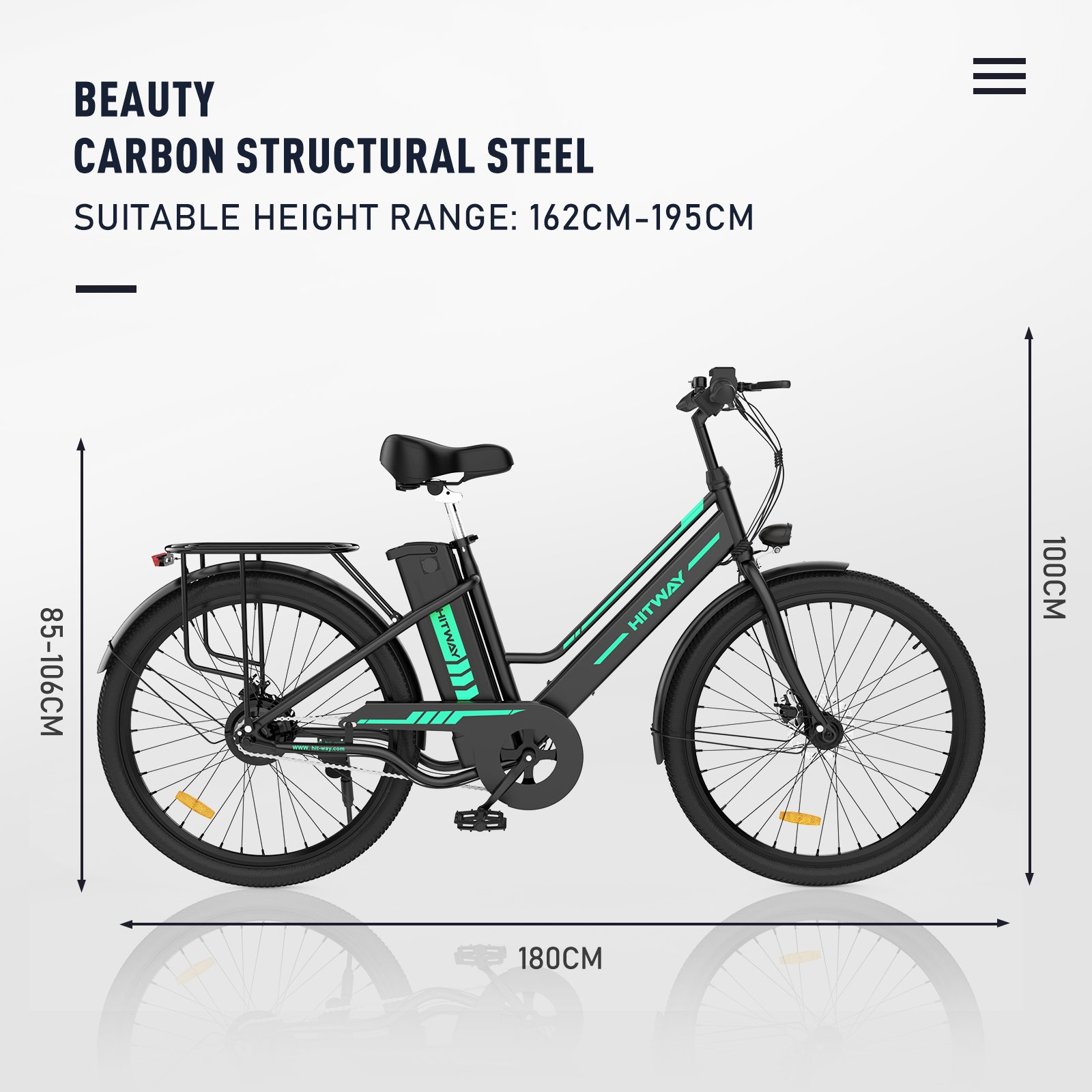 New arrivals city road hitway e bike BK8S available collection commuting electric bike eu warehouse