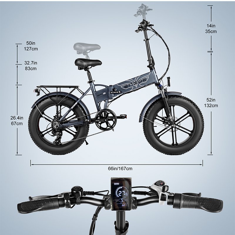 Dropshipping EU/US Warehouse ENGWE EP-2 PRO 48V13Ah 45km/h electric bicycle 750W Fat Tire Mountain electric Bike