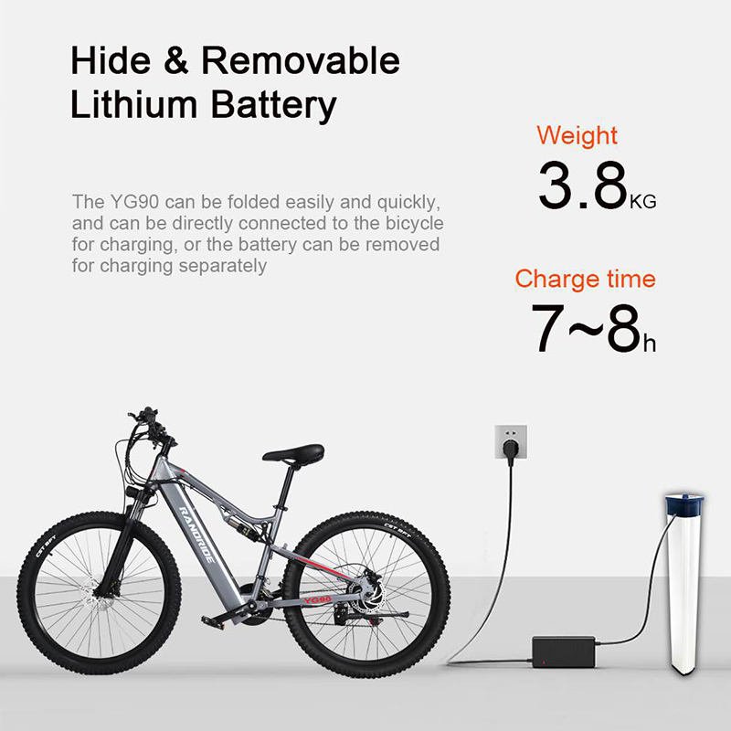 Randride Most Attractive Electric Bike 1000w Aluminum Beach Adult Electric Mountain Bike