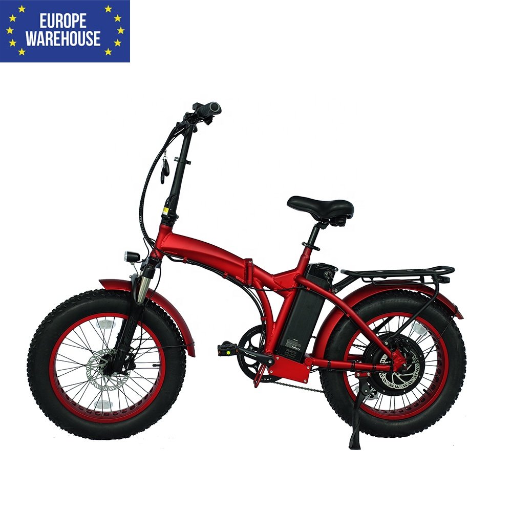 EU STOCK 20" delivery gravel bike pedal assist frame beach cruiser 1000w e mountain bike folding electric bicycle