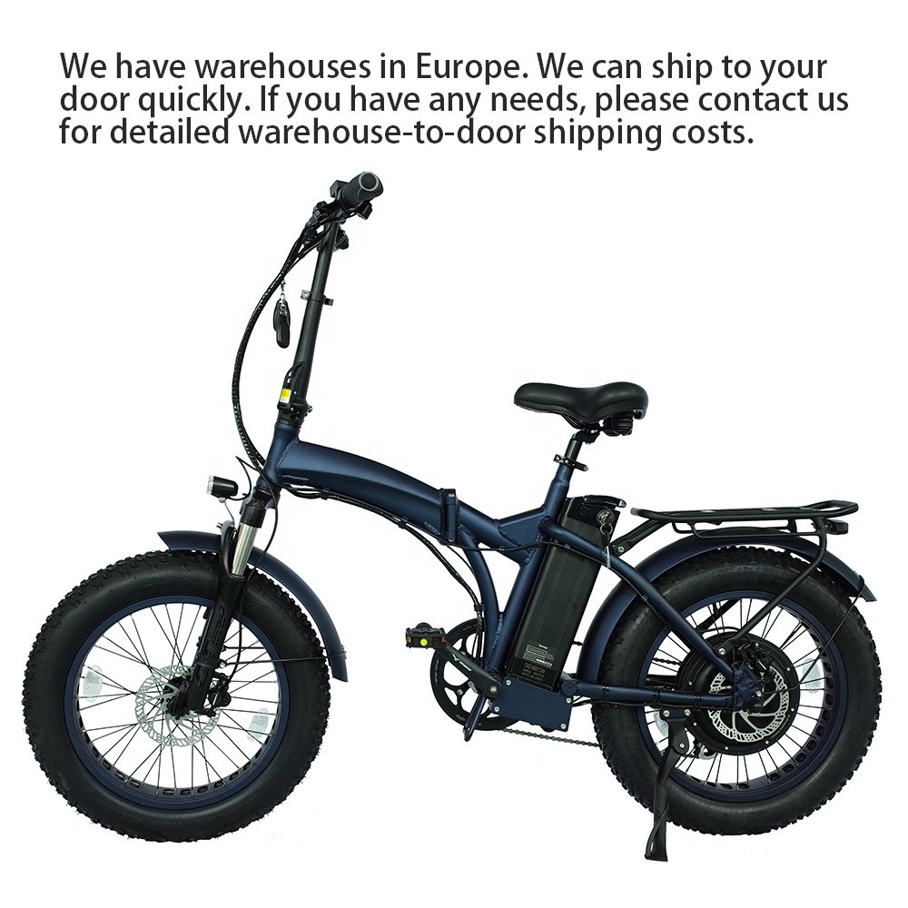 EU STOCK 20" delivery gravel bike pedal assist frame beach cruiser 1000w e mountain bike folding electric bicycle