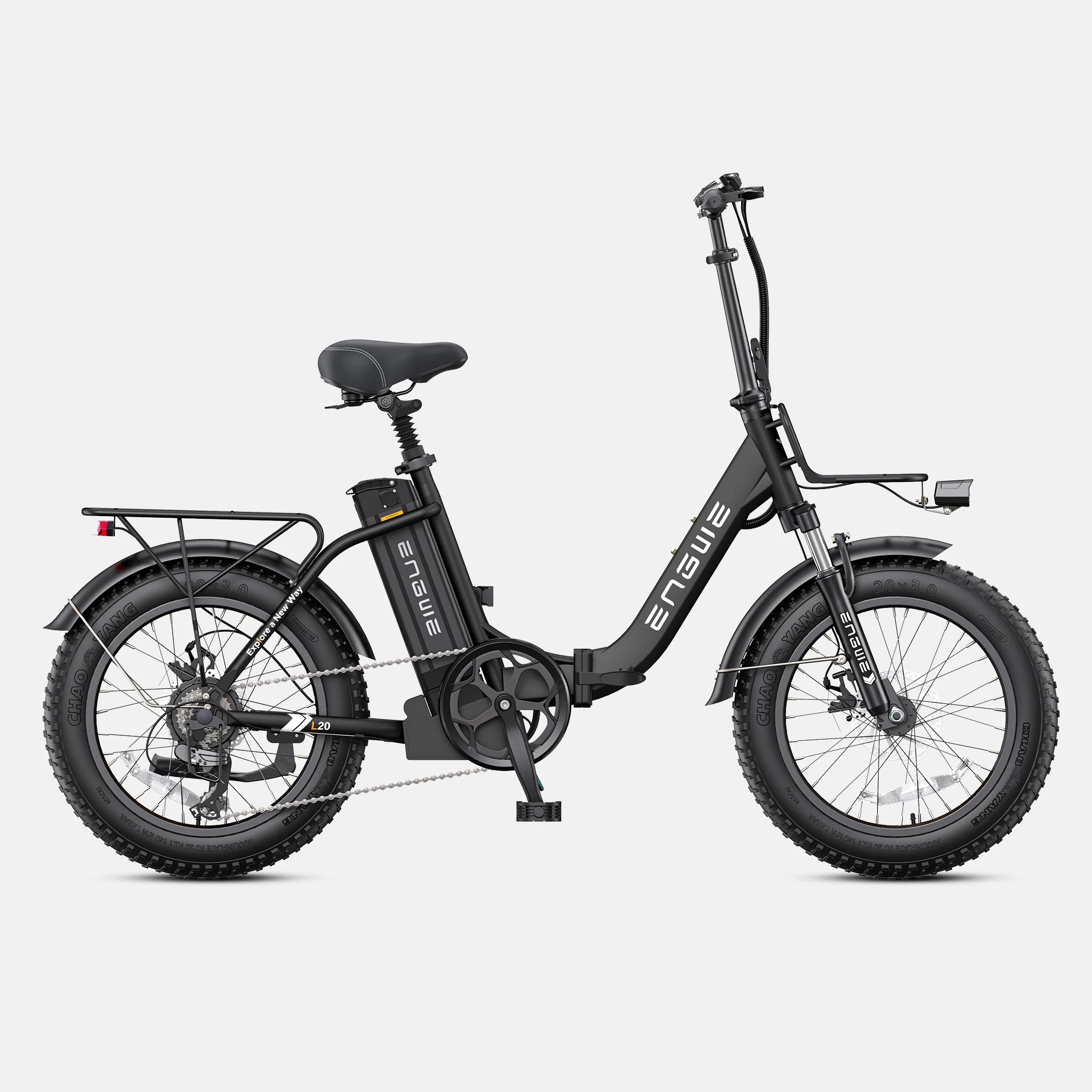 2024 NEW Foldable ENGWE L20 2.0 Exclusively for US stock 52V 13AH 750W 20*3.0 inch spoked tires folding 45KM/H electric Bike