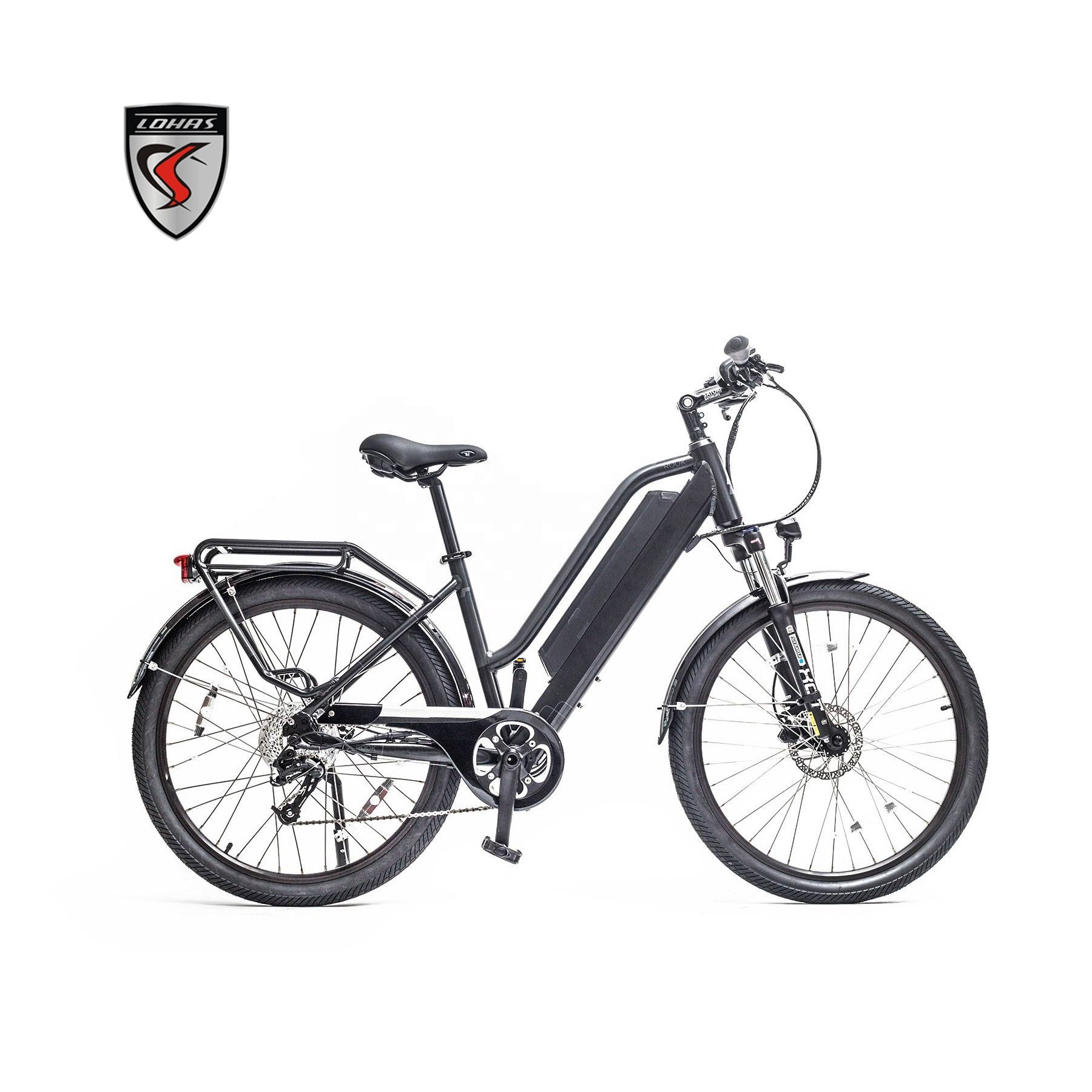 LOHAS New Fashion 26inch Fat Tire Electric Bicycle Electric Mountain Bike with LCD Display
