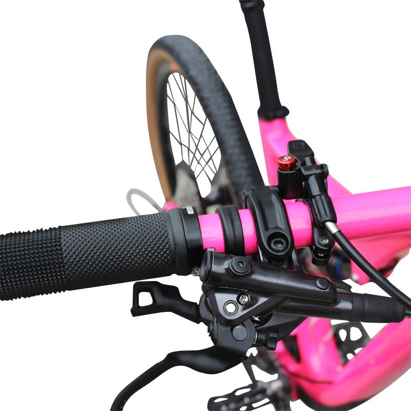 Customized full shockingproof carbon fibre frame 29er Mtb bicycle pink adults 19'' mountain suspension bike