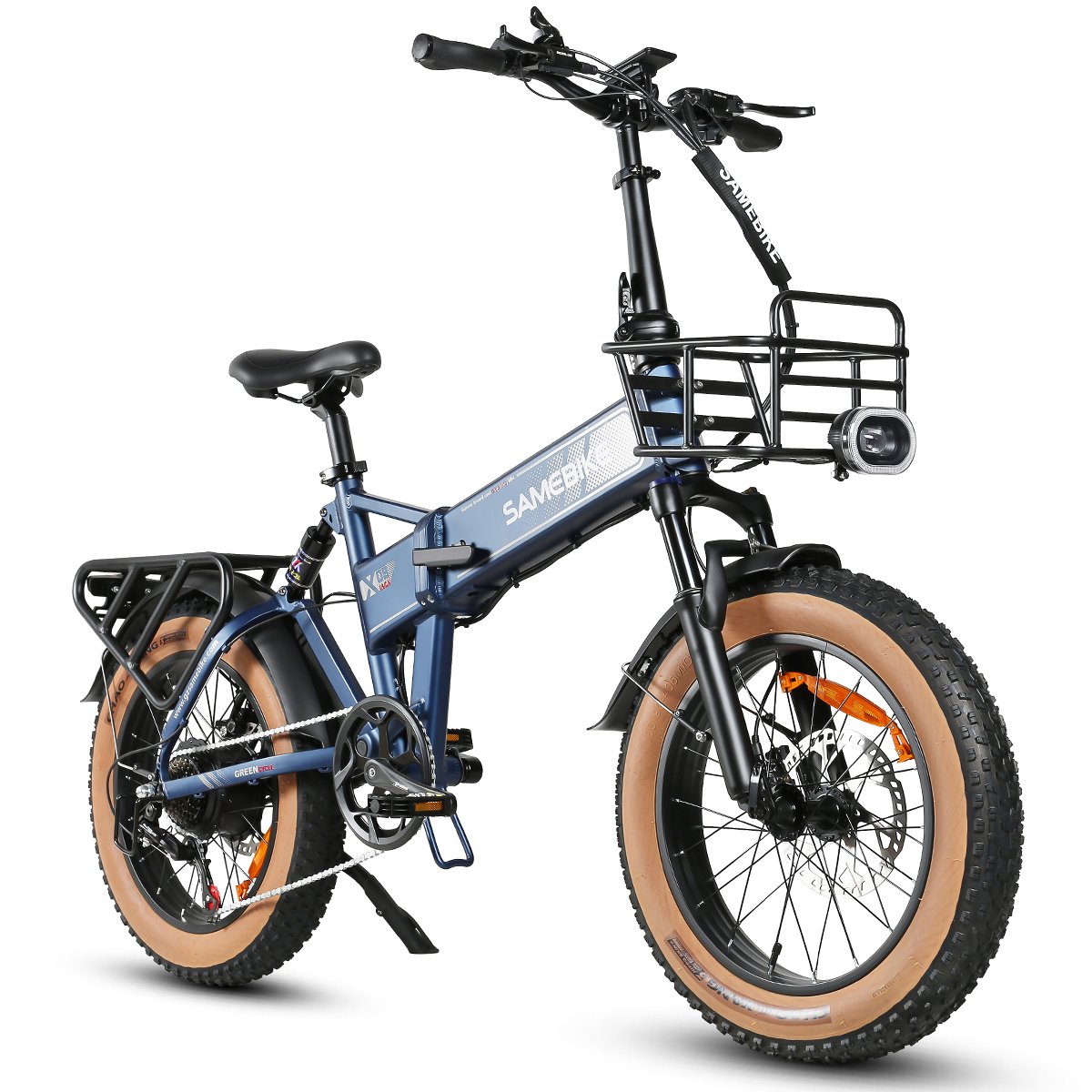2024 SAMEBIKE Pro US/EU Warehouse 48V15Ah 1000W electric Mountain Bicycle 20 inch Fat tire electric Bike hydraulic brake