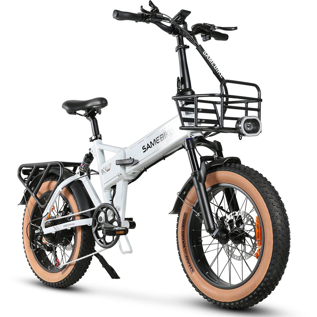 2024 SAMEBIKE Pro US/EU Warehouse 48V15Ah 1000W electric Mountain Bicycle 20 inch Fat tire electric Bike hydraulic brake