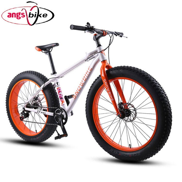 Wholesale full suspension 21 speed 26inch mountain bicycle snow bike with big fat tyre