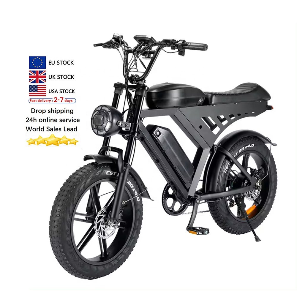 V30 Electric Bikes elektrische fiets 50 mph long range German Warehouse Pedal Assist City fat tire for men mountain bike