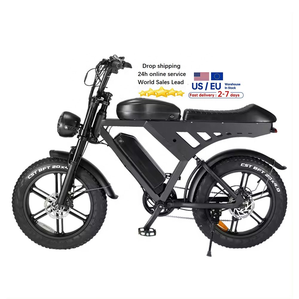 V30 Electric Bikes elektrische fiets 50 mph long range German Warehouse Pedal Assist City fat tire for men mountain bike