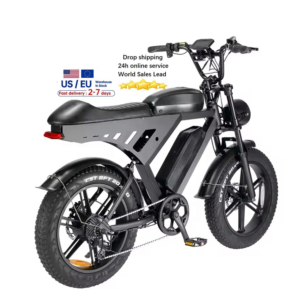 V30 Electric Bikes elektrische fiets 50 mph long range German Warehouse Pedal Assist City fat tire for men mountain bike