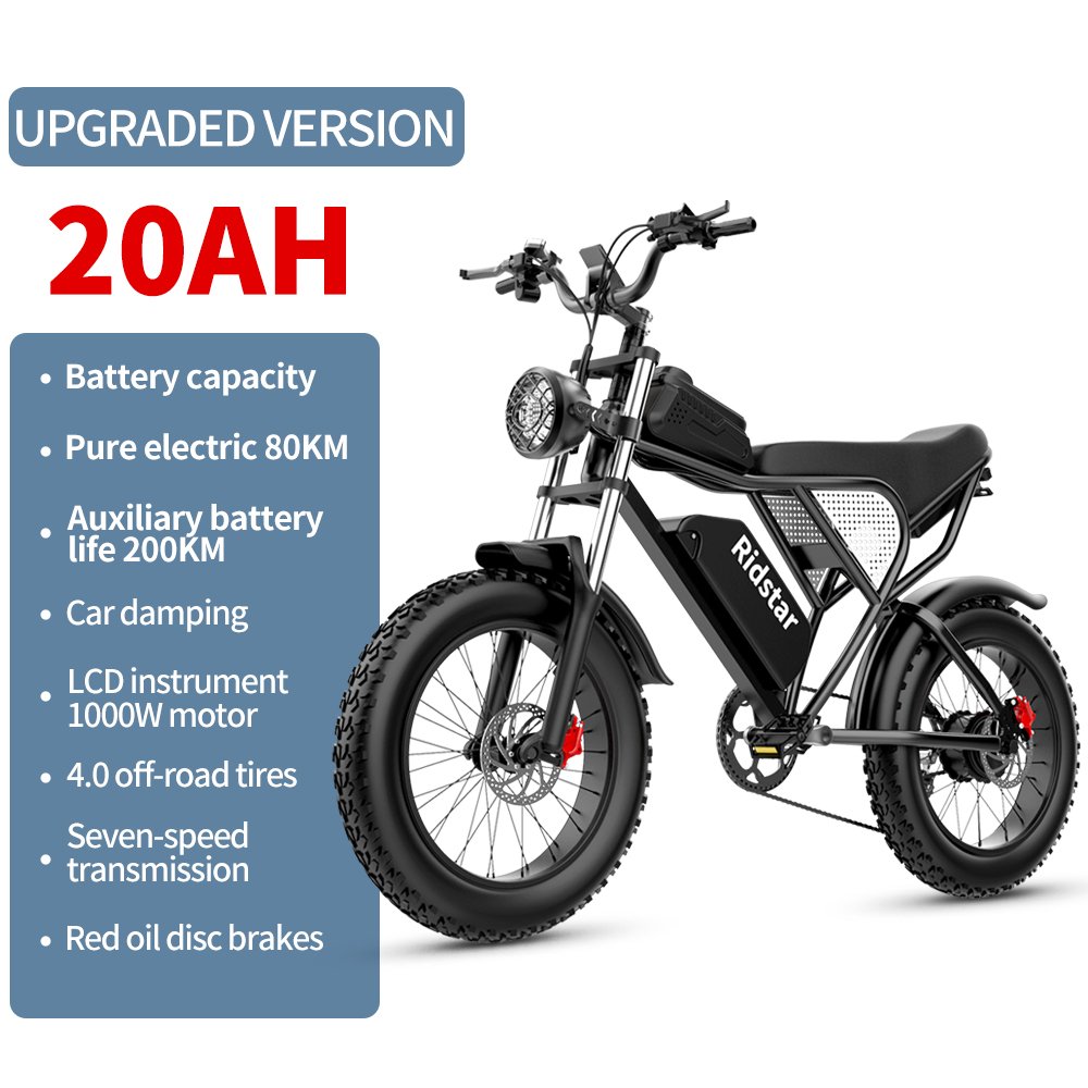 Eu Us Warehouse 48v1000w Power Hybrid E-Bike Ebike Dirt Mountain Fat Tire Bicycle Electric Bike
