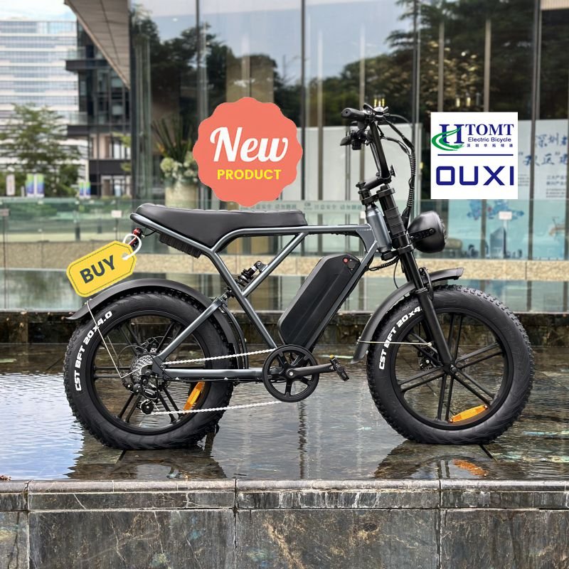 new ouxi v8 Original ouxi factory direct wholesale ebike 20x4" hybrid bike 250w 25km/h fat mountain bike