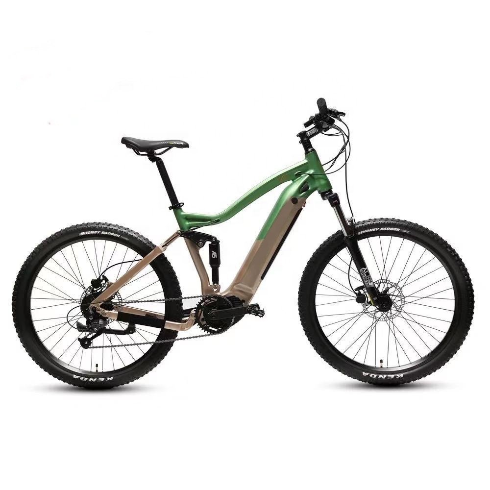 Good Quality 27.5inch Full Suspension Electric Mountainbike Ebike Mid Drive Ebike 48v Motor Electric City Bike